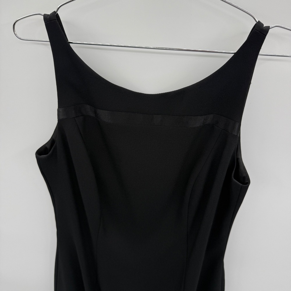 Vintage Andrea Polizzi for Rex Lester Black Sleeveless Sheath Dress Size 8‎ LBD - Picture 3 of 13